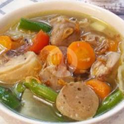 Nasi   Soup Ayam   Bakso, Sayuran Ala Sedap Mantap