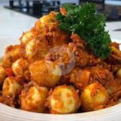 Sambal Telur Bulat Teri Cabe Merah