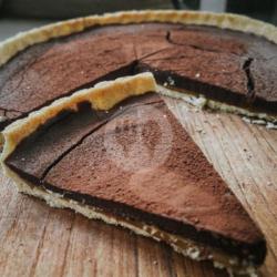 Dark Choco Salted Caramel Tart (slice)