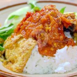 Paket Nasi Telur Goreng Sambalan   Es Jeruk