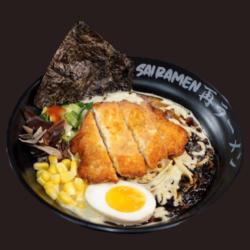 Black Garlic Chicken Katsu Ramen