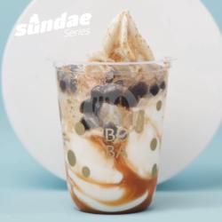 Salted Caramel Boba Sundae