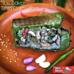 Nasi Bakar Tinta Cumi Hitam