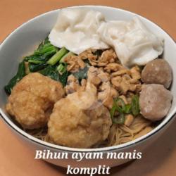 Bihun Ayam Manis Komplit