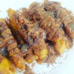 Pisang Crispy Topping Susu Milo