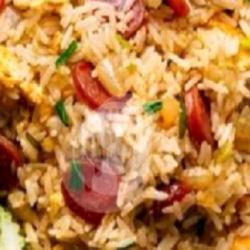 Nasi Goreng Sosis Telur Dadar/ceplok  Es Teh