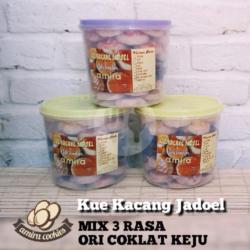 Kue Kacang Mix 3in1 Rasa Ori, Coklat Dan Keju