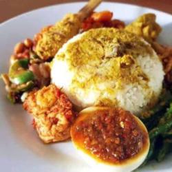 Nasi Campur Ayam Telur Tempe Orek   Lauk Pelengkap