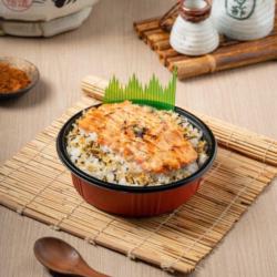 Donburi Salmon Aburi Mentai