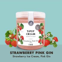 Strawberry Pink Gin Ice Cream