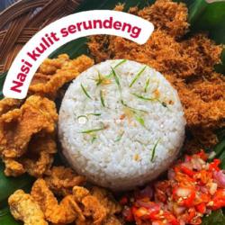 Nasi Kulit Krispy Serundeng