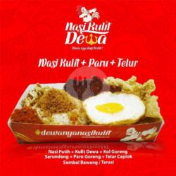 Nasi Kulit Paru Telor