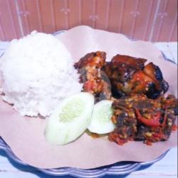 Nasi Sambal Paru Ayam Bakar Madu