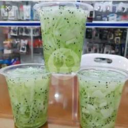 Es Melon Sirup Selasih Jelly Seger