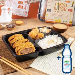 Beef Hamburg Katsu Bento   Le Minerale