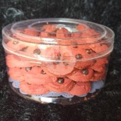 Crunchy Red Velvet Cookies