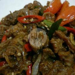 Nasi Krengsengan Daging Sapi