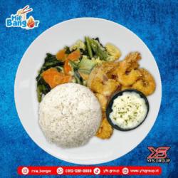 Nasi Udang Mayonaise   Capcay