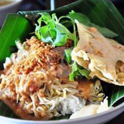 Nasi Pecel Tumpang Ayam Goreng