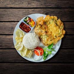 Nasi Putih Telur Dadar