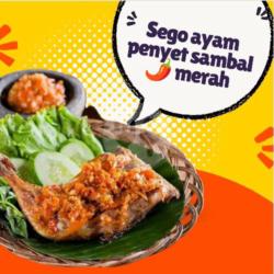 Sego Ayam Penyet Sambal Merah