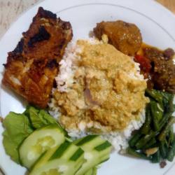 Nasi   Ikan Tenggiri Bakar   Rendang