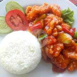 Nasi Ikan Dory Asam Pedas