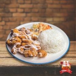 Chicken Chrispy Strips   Nasi (tidak Pedas)