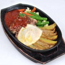 Burger Steak Hot Plate