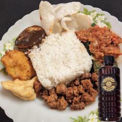 Nasi Pedas Telur Cit   Teh Botol 500ml