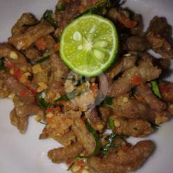 Crispy Usus Ayam Geprek