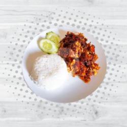 Nasi   Dada/paha Atas Geprek   Krisbar