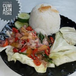 Oseng Cumi  Pedas   Nasi