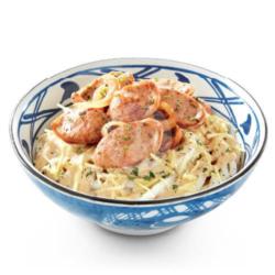 Beef Carbonara Udon