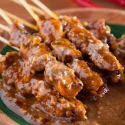 Sate Ayam 10 Tusuk Tanpa Kulit Campur Bumbu Kacang