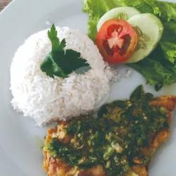 Ayam Cabe Ijo   Nasi