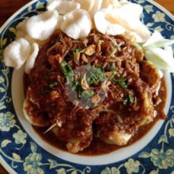 Tahu Telor Bumbu Lontong / Nasi