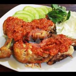 Nasi Ayam Penyet Paha ( Atas )