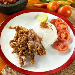 Paket Nasi Usus Goreng Dikrispin