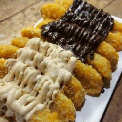 Banana Crispy Coklat Dan Tiramisu