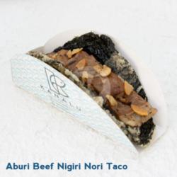 Aburi Beef Nigiri Nori Taco