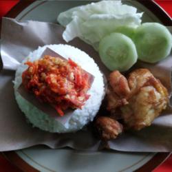 Nasi Ayam Goreng Dada Sambal Bawang