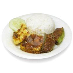 Nasi Geprek Tahu Tempe Terong