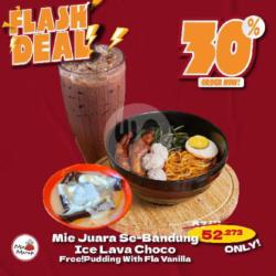 Fd Mie Juara Se- Bandung   Ice Lava Choco   Pudding With Fla Vanilla
