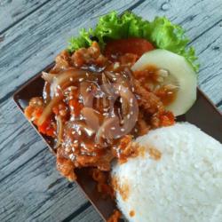 Nasi Ayam Geprek Teriyaki