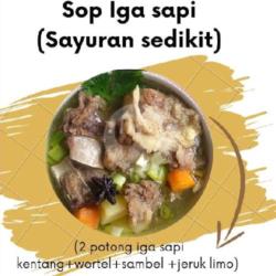 Sop Iga Sapi ( Sayuran Dikit )