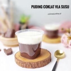 Puding Coklat Vla Susu