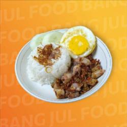 Nasi Cumi Plus Telor