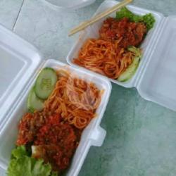 Spaghetti Bolognese Ayam Geprek