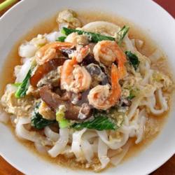 Kwetiau Telor Seafood Kuah